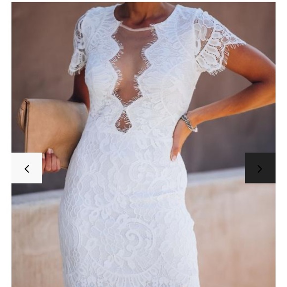 White lace vici dress - Picture 2 of 5
